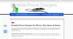 Desktop Screenshot of portablephonechargers.net